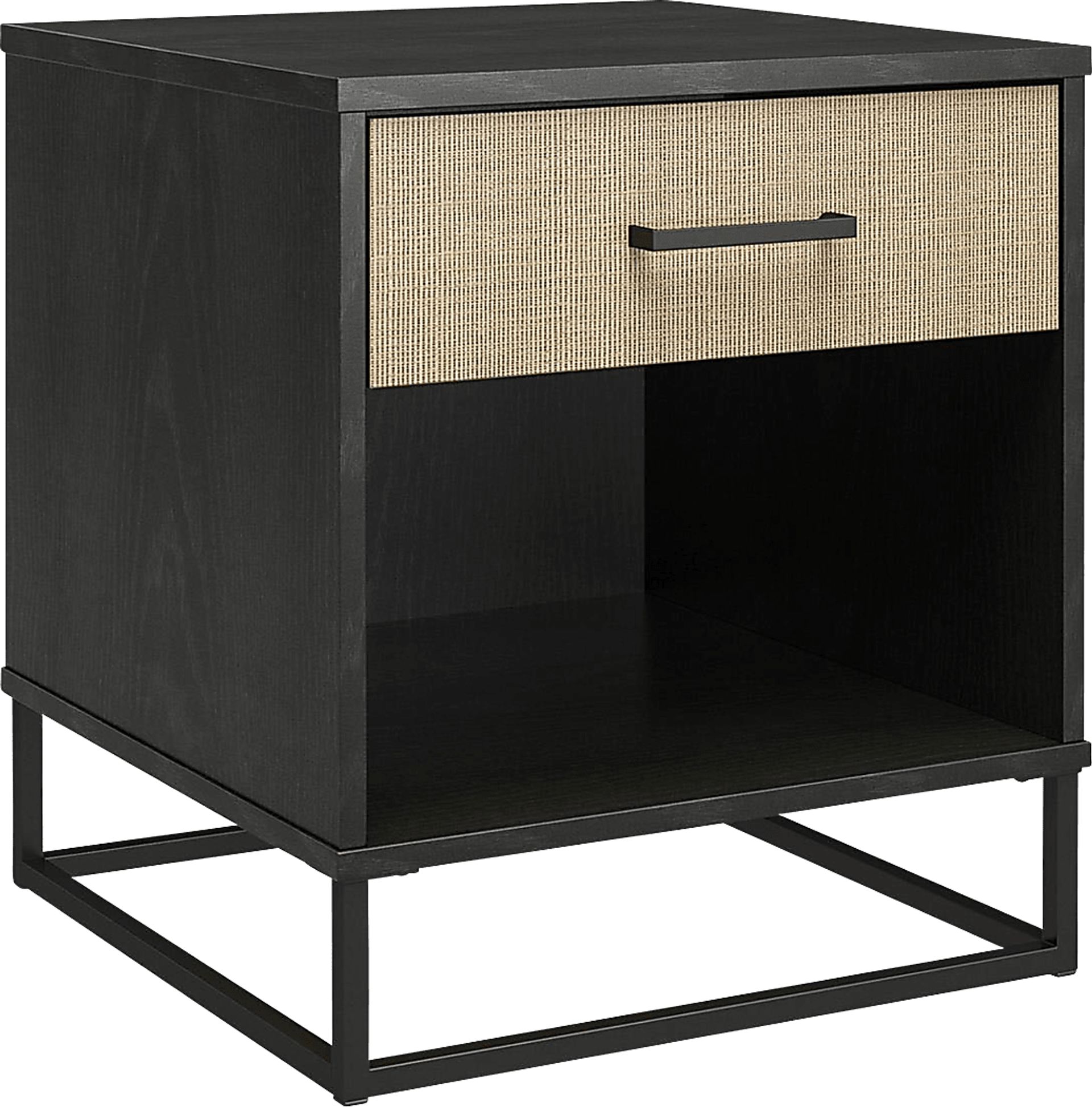 Alamy Black Nightstand - Image 1