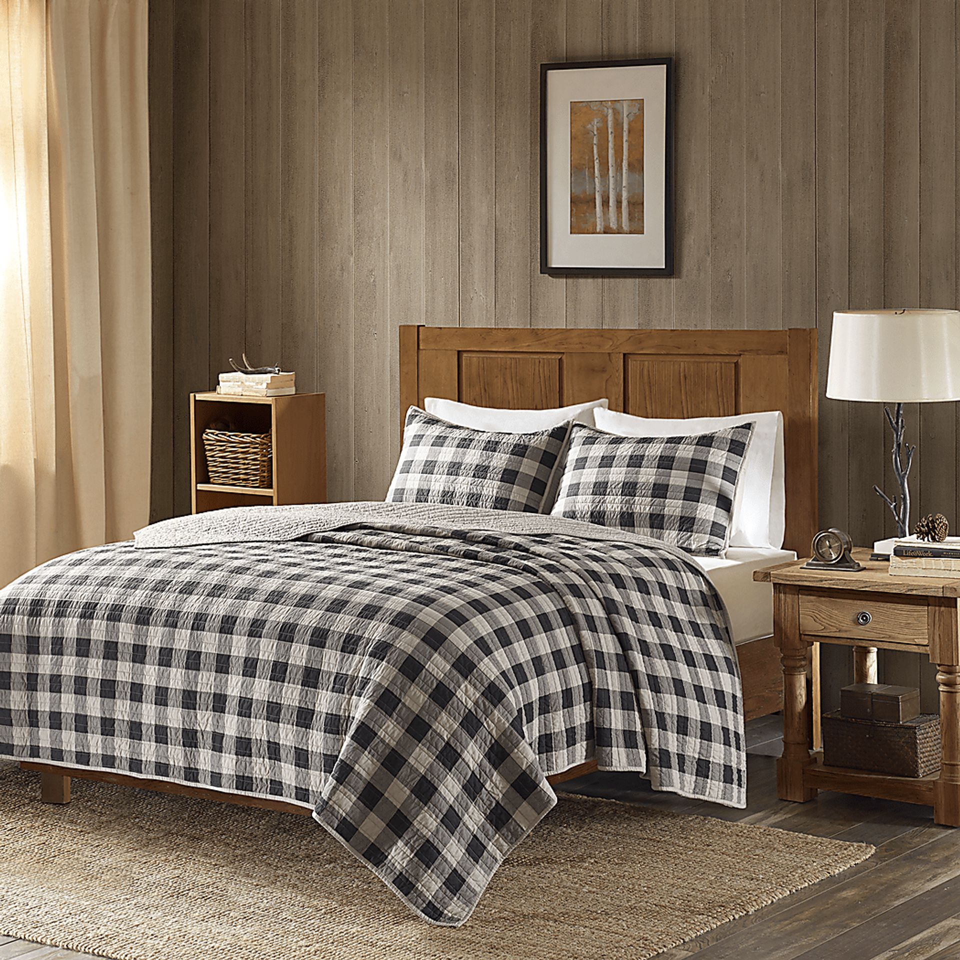 Alando Gray 3 Pc Queen Quilt Set - Image 2