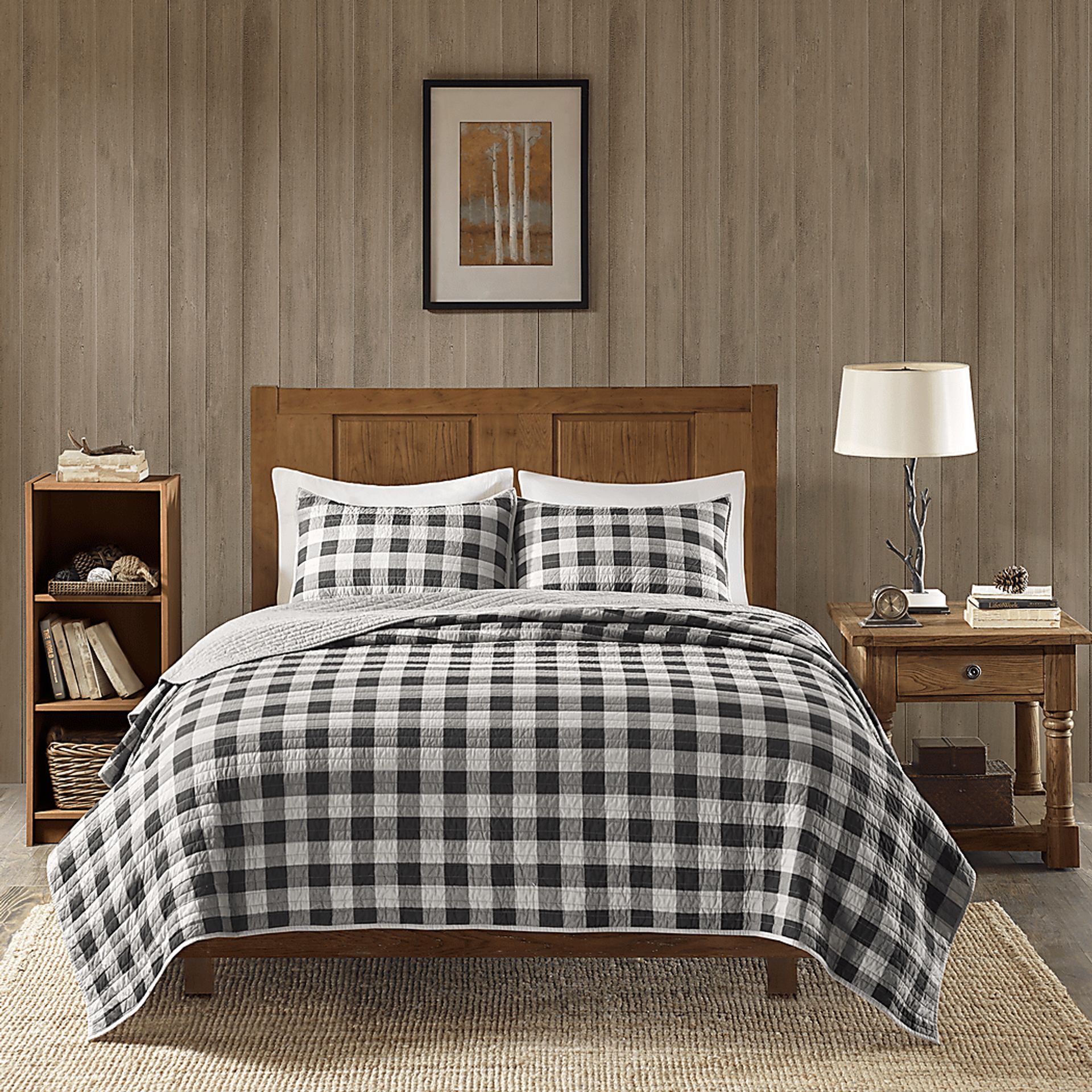 Alando Gray 3 Pc Queen Quilt Set - Image 1