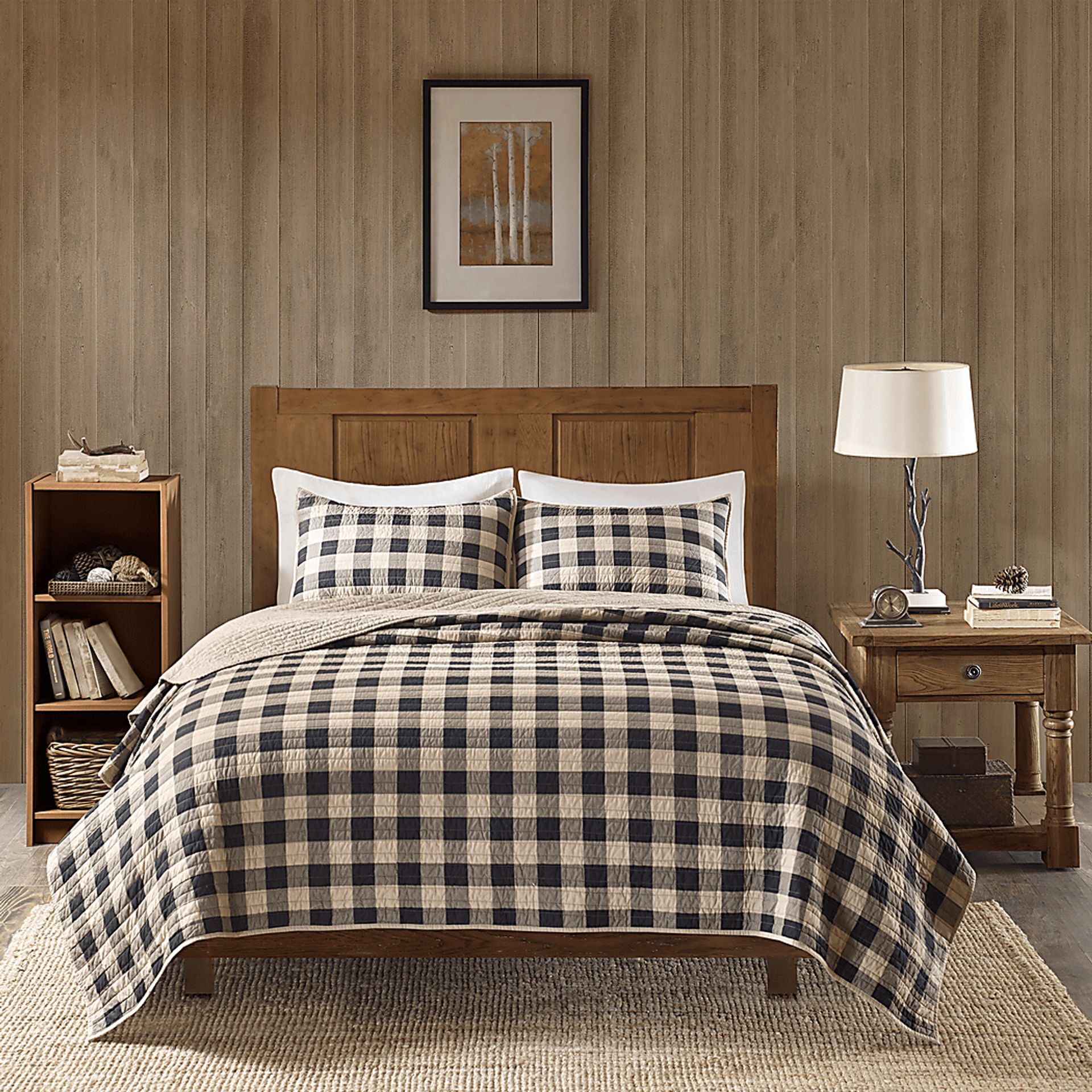 Alando Tan 3 Pc King Quilt Set - Image 1