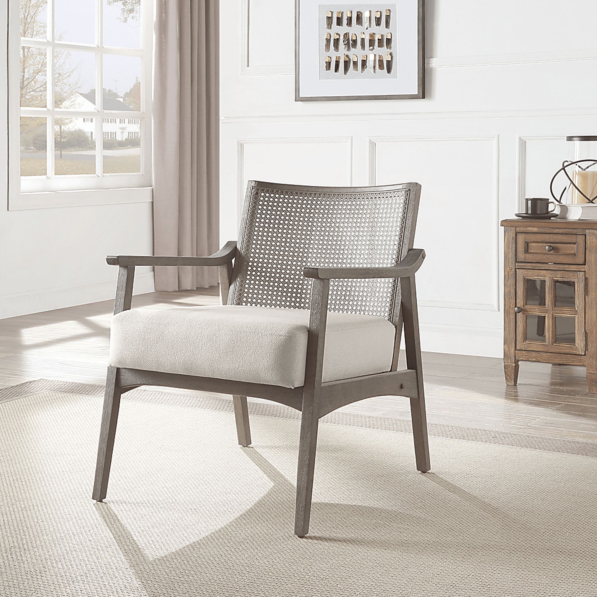 Alanios Gray Accent Chair - Image 2
