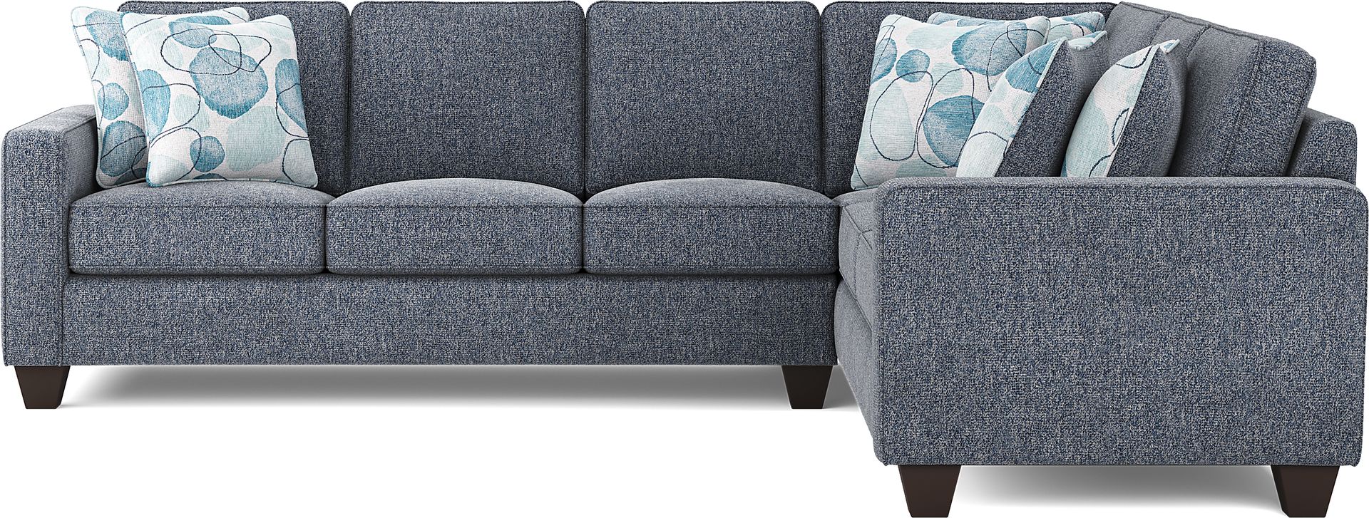Alanis Bay Blue 2 Pc Sectional - Image 3