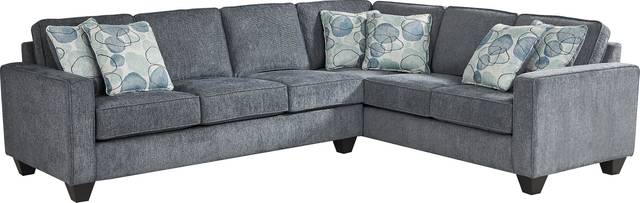 Alanis Bay Blue 2 Pc Sleeper Sectional - Thumbnail - Image 1