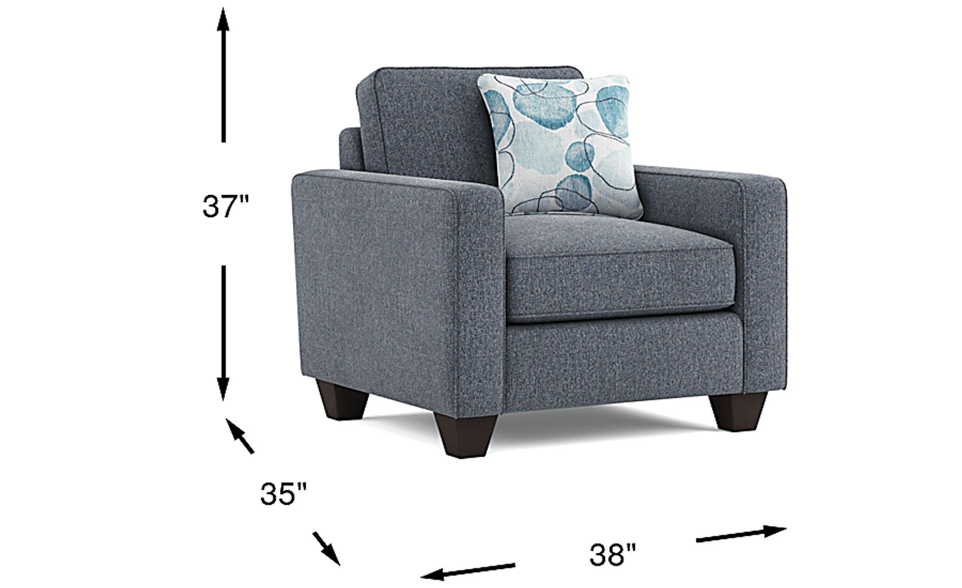 Dimension Image. Please refer to the Dimension Tab on this page for dimension details.
