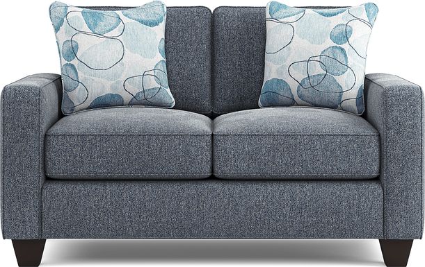 Alanis Bay Blue Loveseat