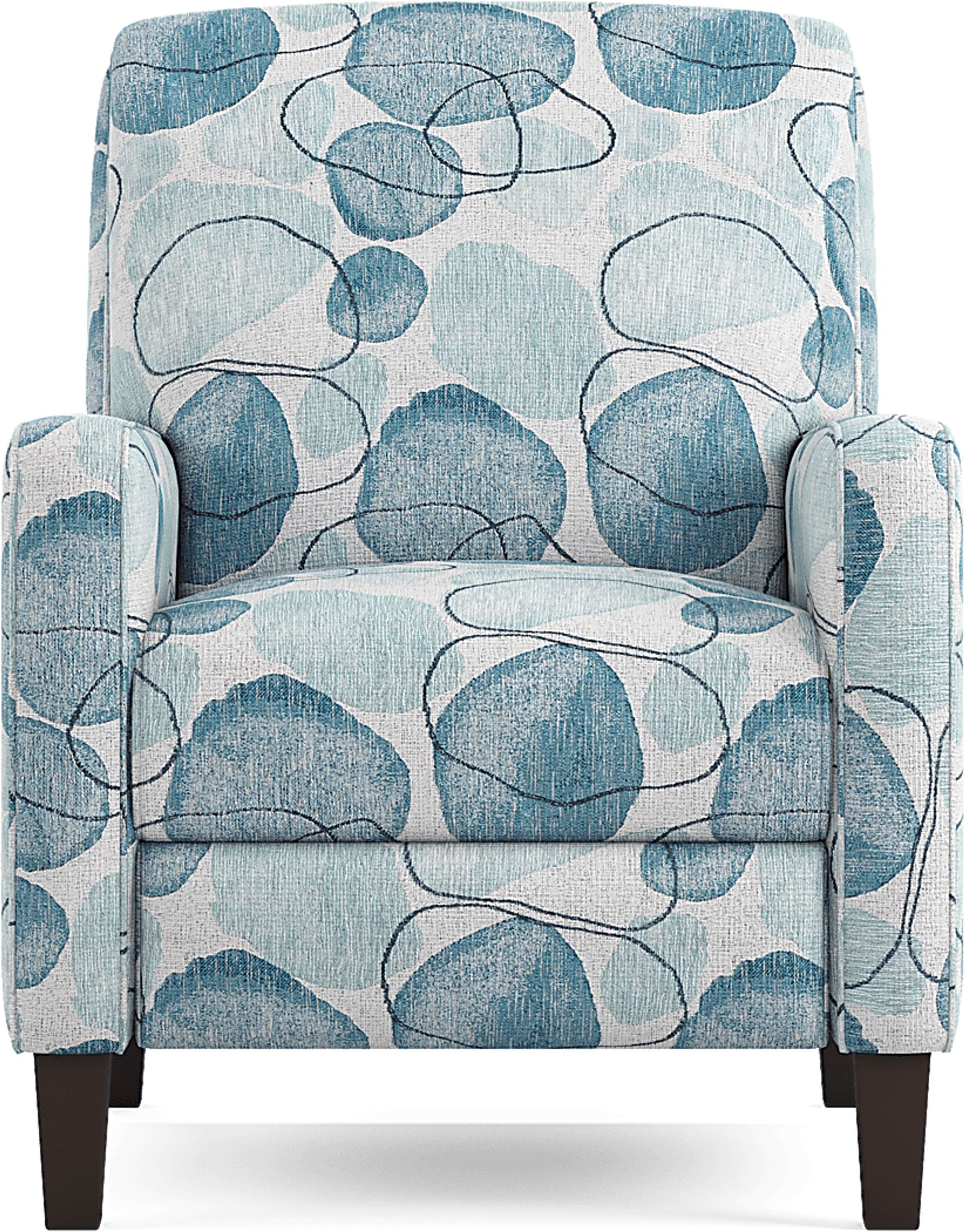 Alanis Bay Blue Push Back Recliner - Image 2