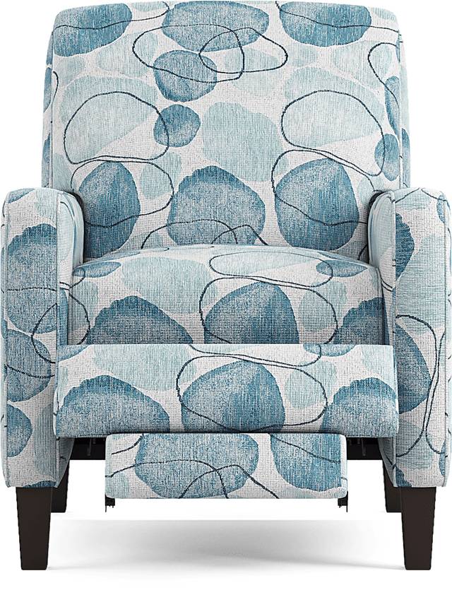 Alanis Bay Blue Push Back Recliner - Thumbnail - Image 4
