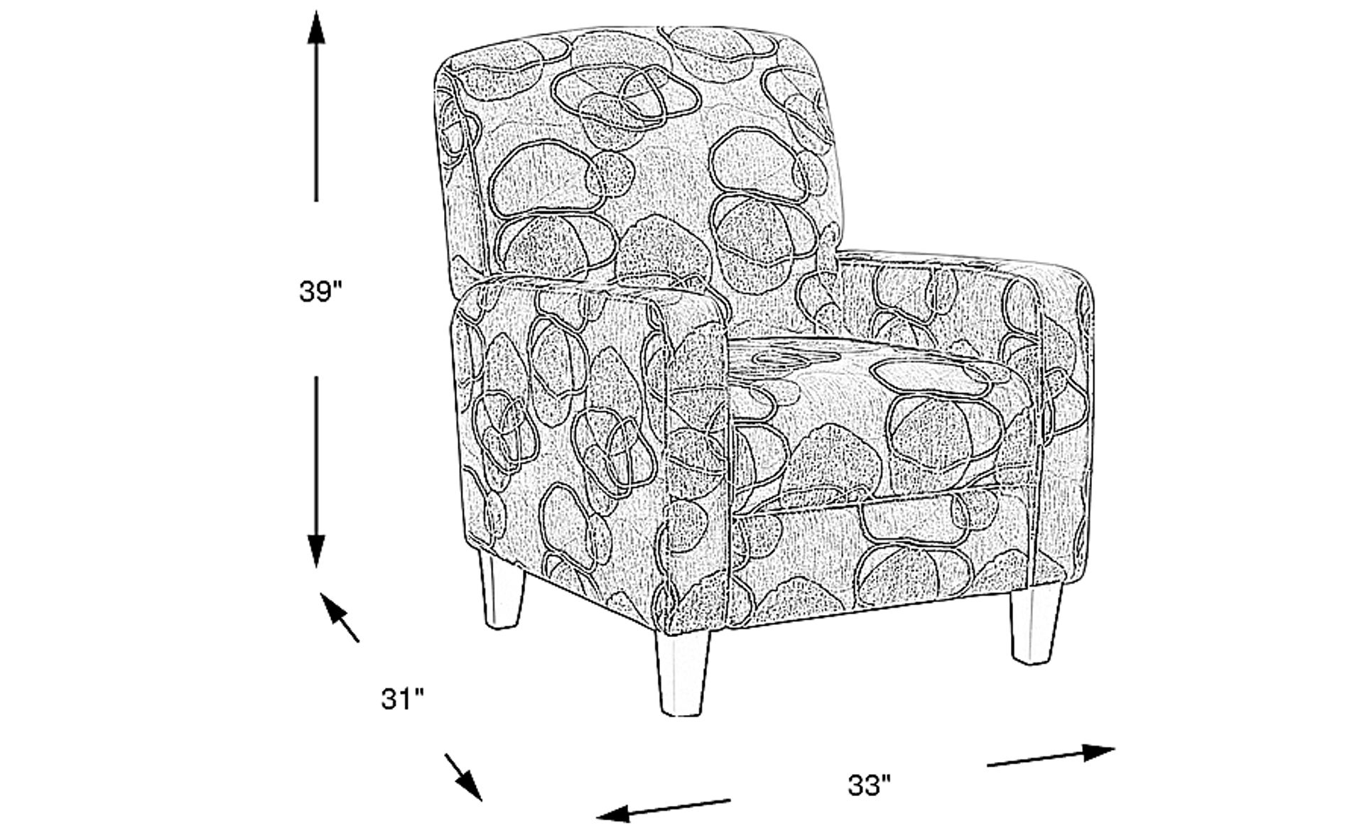Dimension Image. Please refer to the Dimension Tab on this page for dimension details.