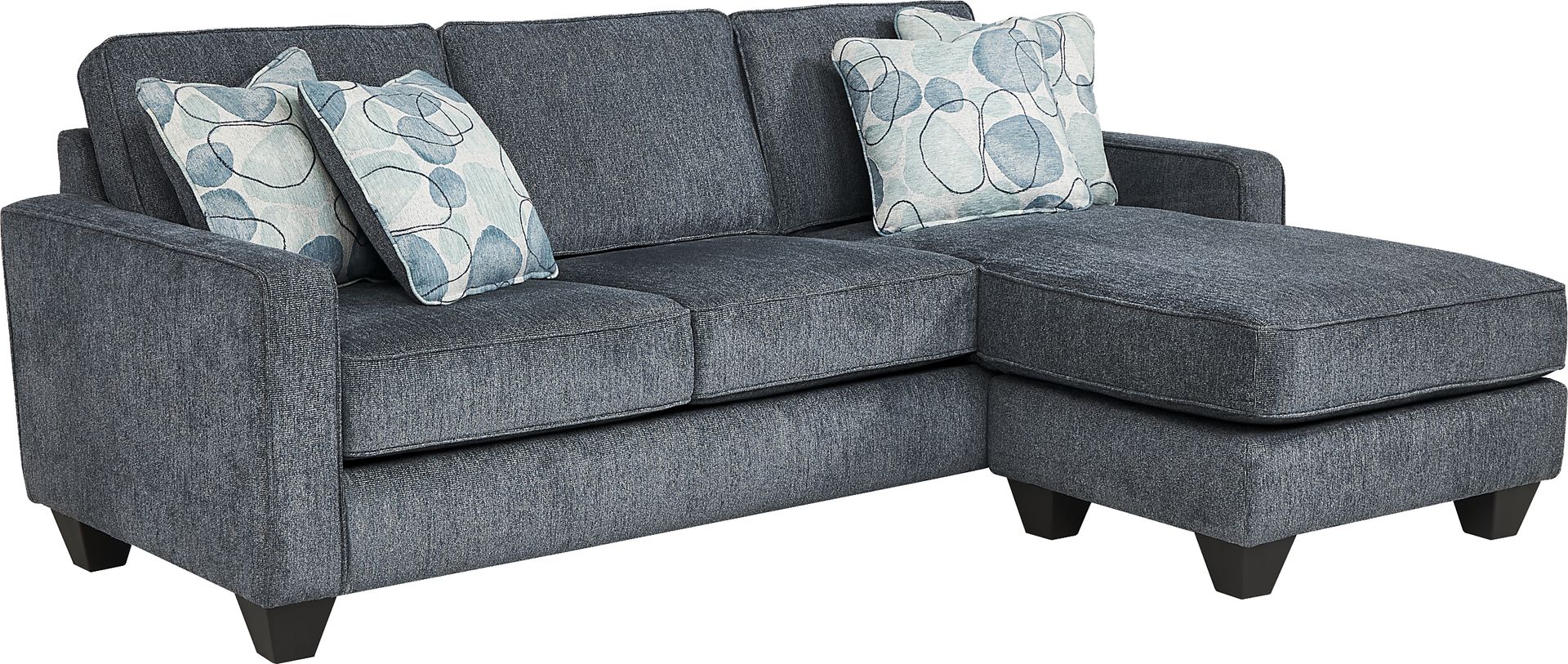 Alanis Bay Blue Sleeper Chaise - Image 3