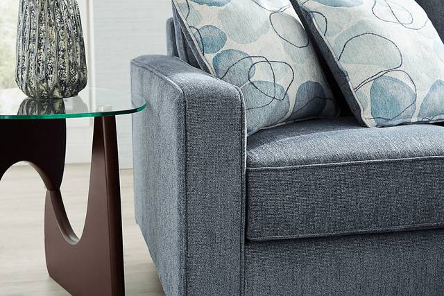Alanis Bay Blue Sleeper Chaise - Thumbnail - Image 4