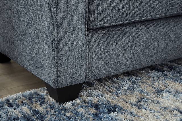 Alanis Bay Blue 4 Pc Sleeper Chaise Living Room Set - Thumbnail - Image 5
