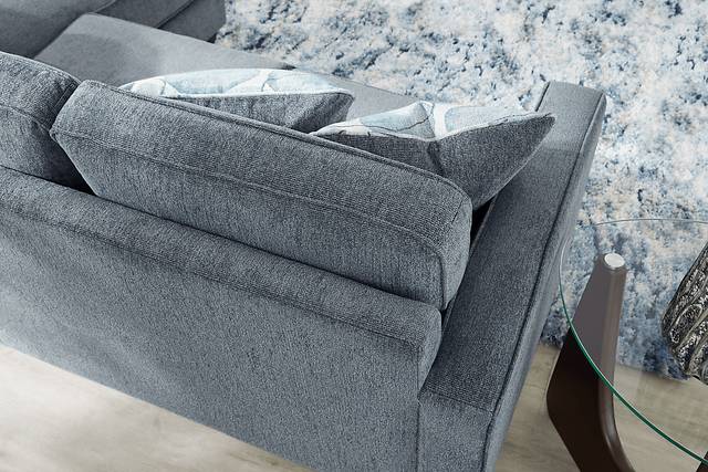 Alanis Bay Blue 4 Pc Sleeper Chaise Living Room Set - Thumbnail - Image 6