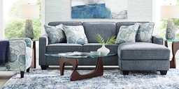 alanis bay blue sleeper chaise