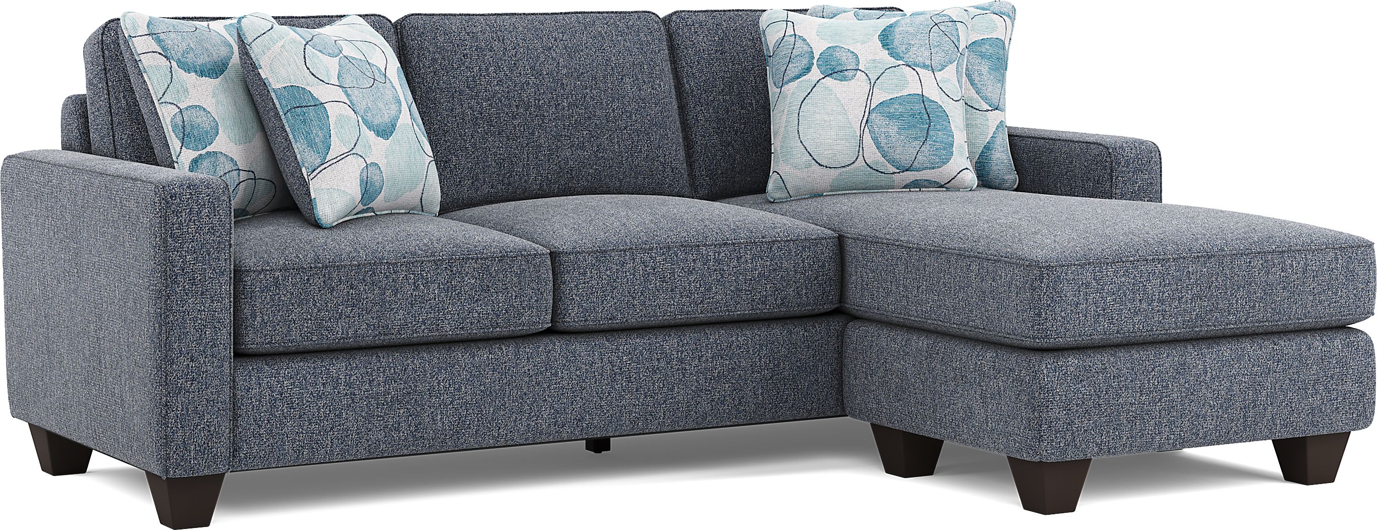 Alanis Bay Blue Sofa Chaise