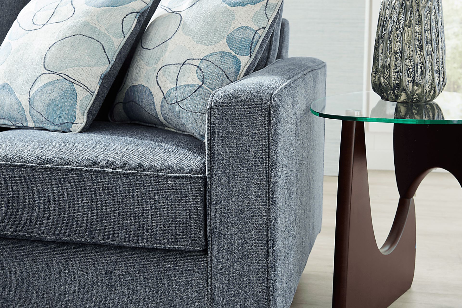 Alanis Bay Blue 8 Pc Living Room - Image 5
