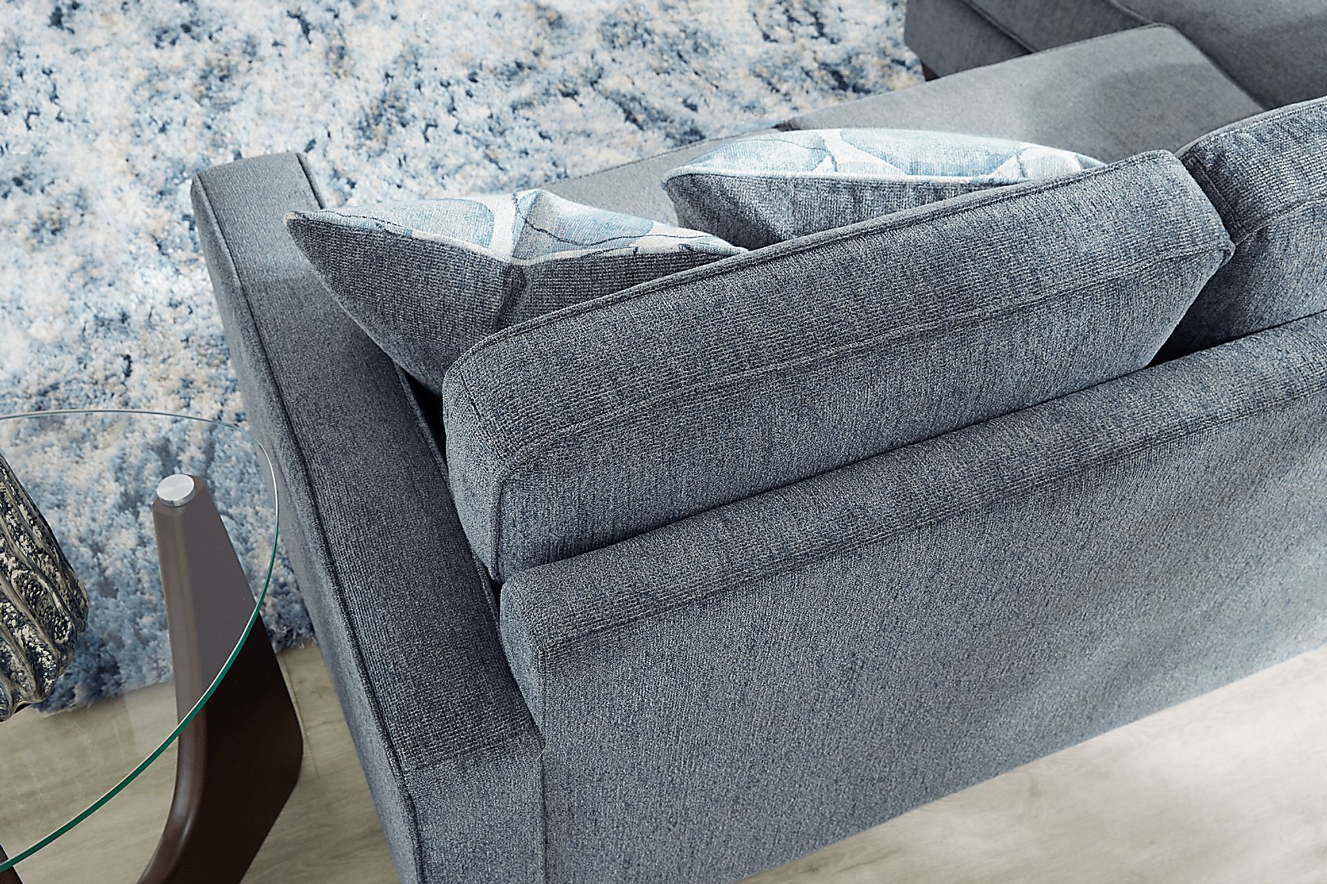 Alanis Bay Blue 8 Pc Living Room - Image 6