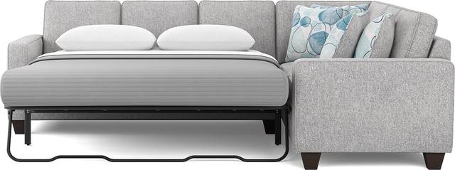 Alanis Bay Gray 6 Pc Gel Foam Sleeper Sectional Living Room - Thumbnail - Image 5