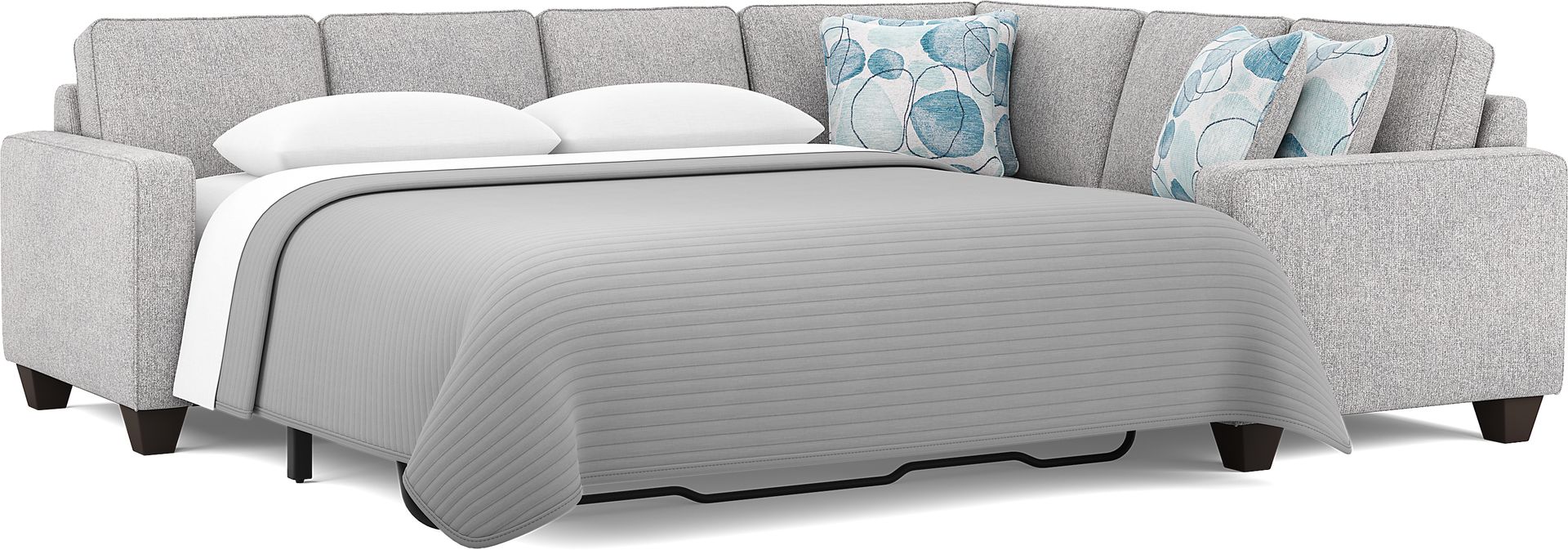 Alanis Bay Gray 2 Pc Sleeper Sectional - Image 3