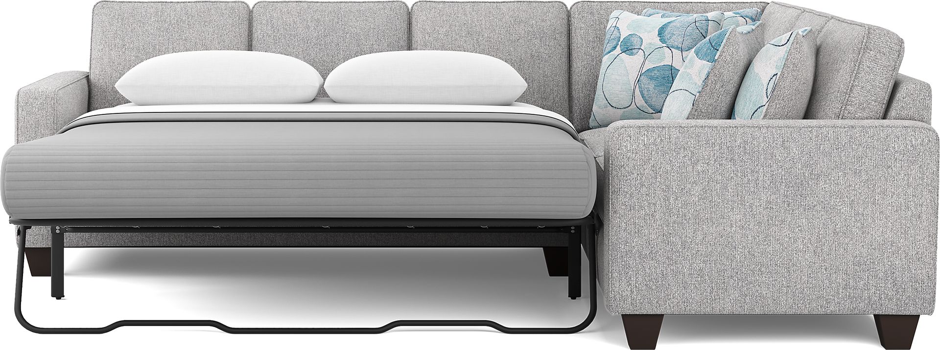 Alanis Bay Gray 2 Pc Sleeper Sectional - Image 5