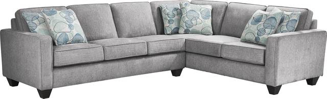 Alanis Bay Gray 2 Pc Sleeper Sectional - Thumbnail - Image 1