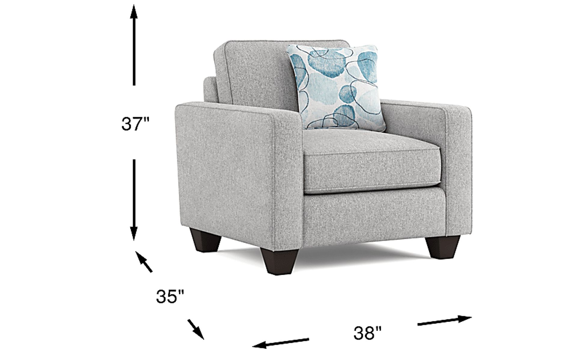 Dimension Image. Please refer to the Dimension Tab on this page for dimension details.
