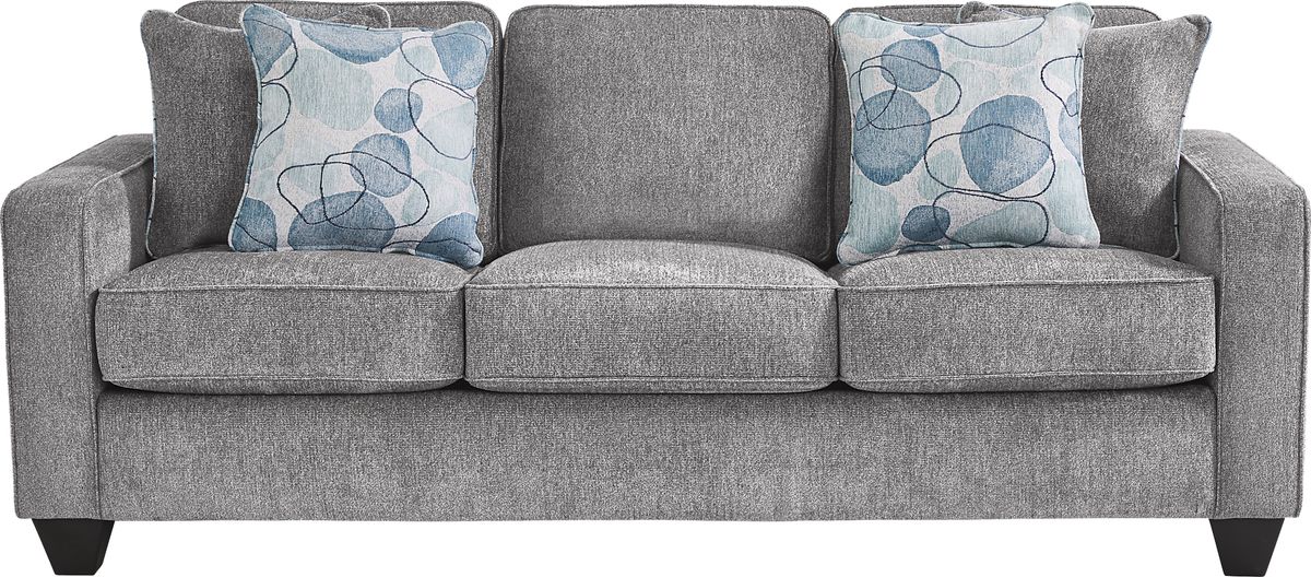 Alanis Bay Gray Woven Premium Sleeper Sofa | Rooms to Go