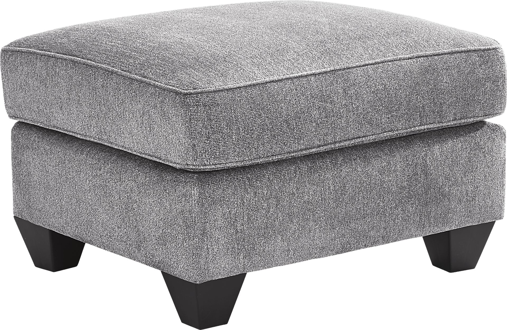 Alanis Bay Gray Ottoman - Image 1