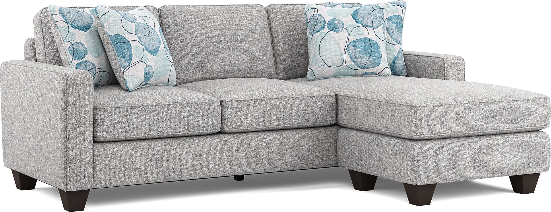Alanis Bay Gray Sofa Chaise - Image 1