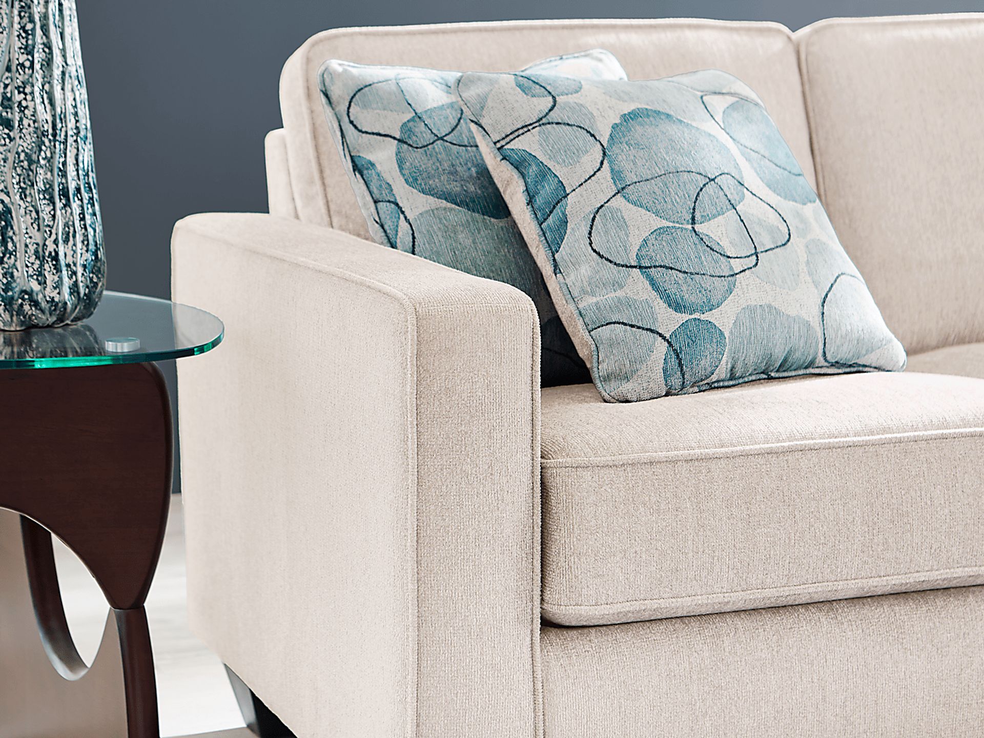 Alanis Bay White 2 Pc Sectional - Image 3