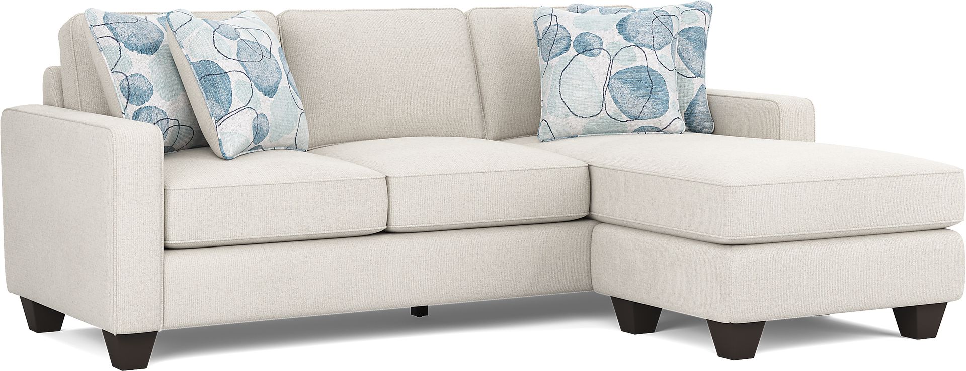 Alanis Bay White Gel Foam Sleeper Chaise - Image 1