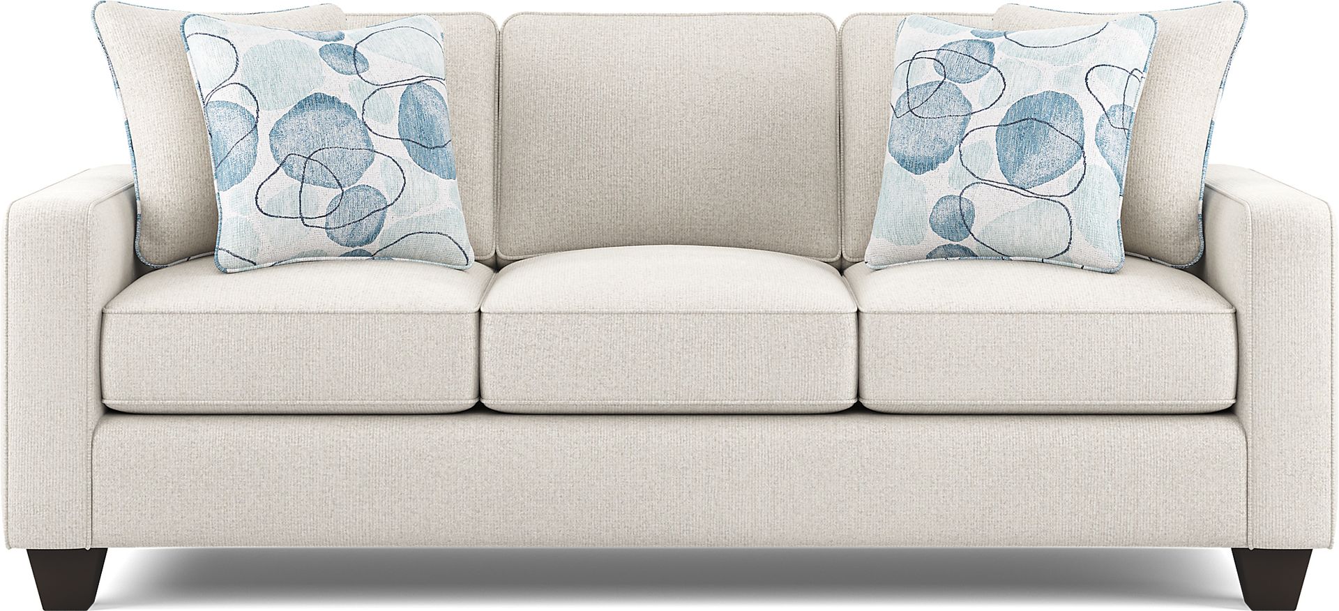 Alanis Bay White Gel Foam Sleeper Sofa - Image 1