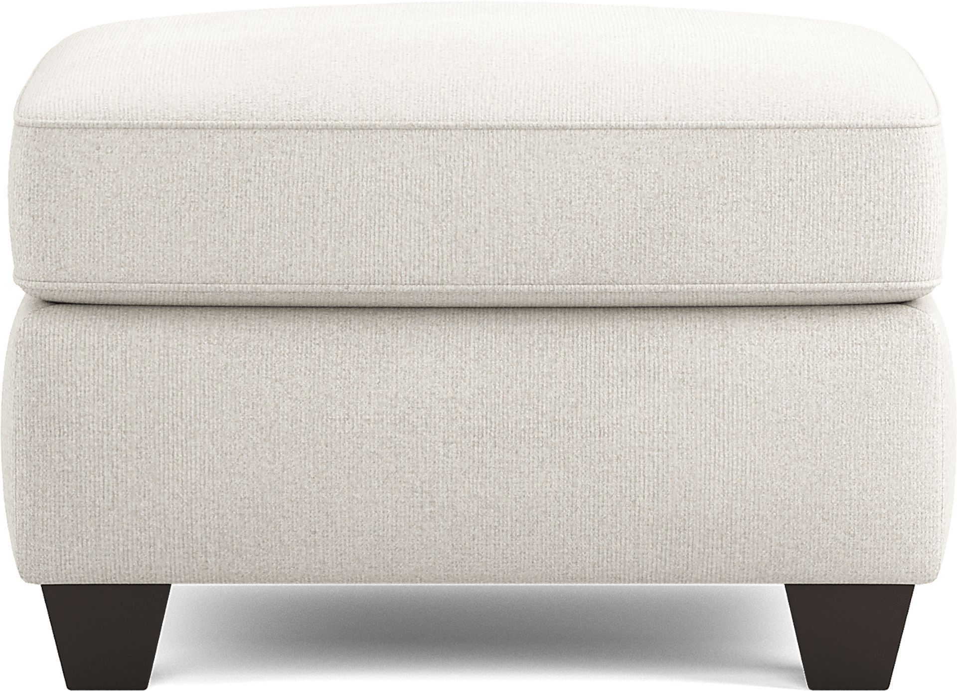 Alanis Bay White Ottoman - Image 2