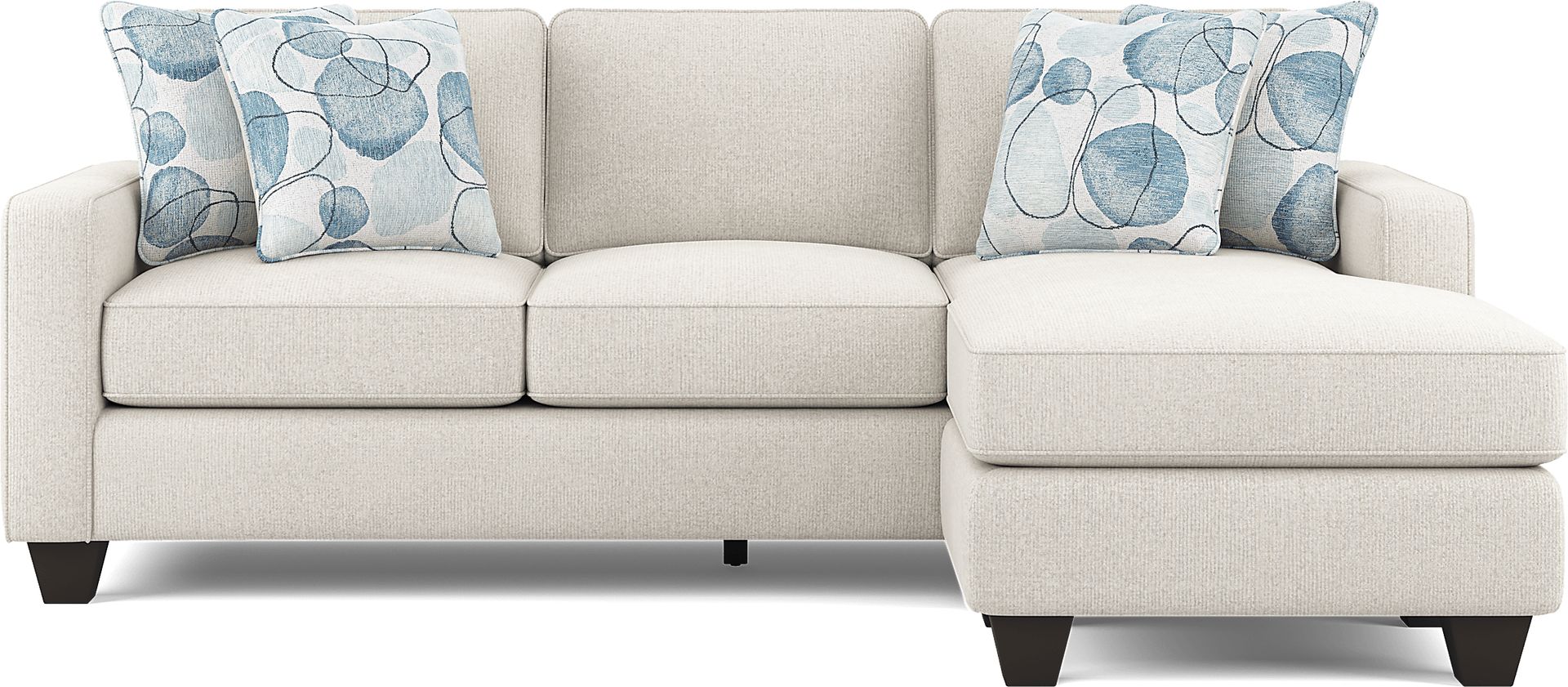 Alanis Bay White Sofa Chaise - Image 2