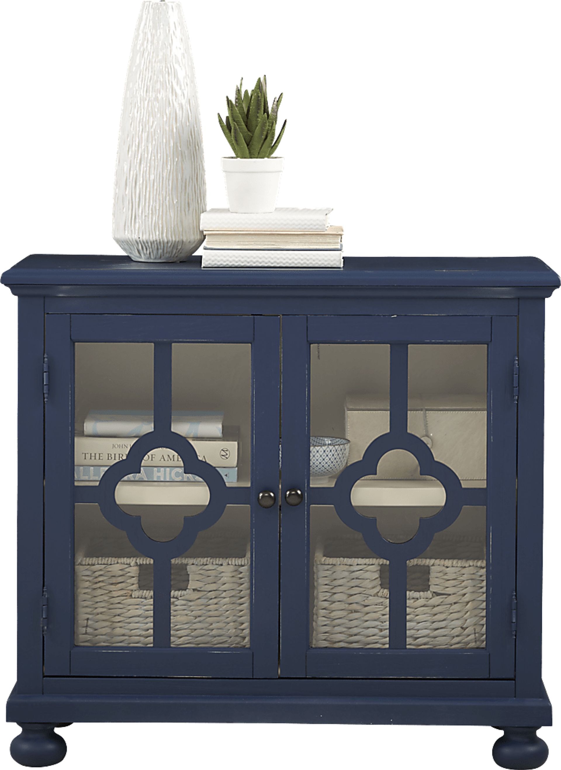 Alanna Blue Two Door Accent Cabinet - Image 2