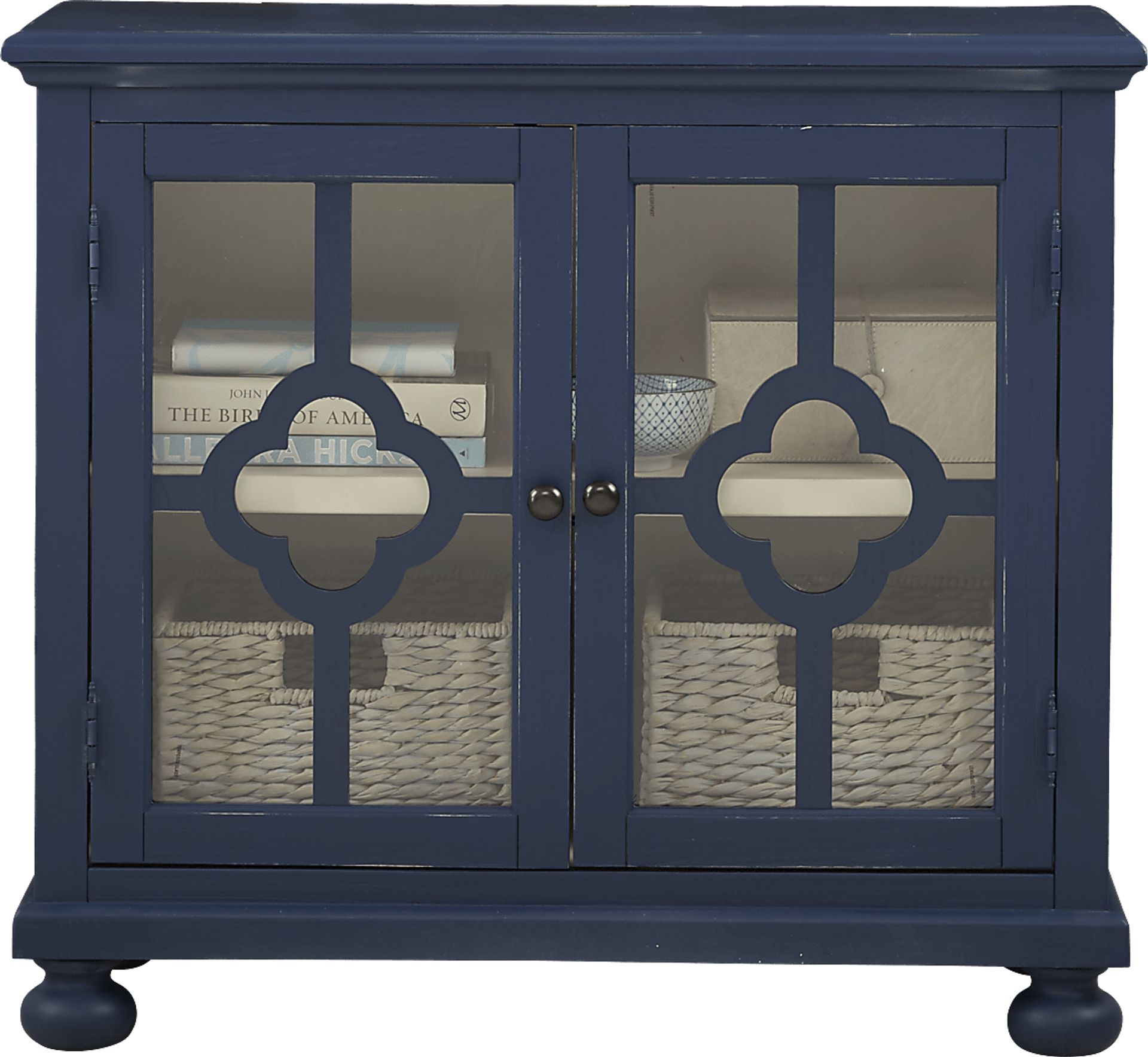 Alanna Blue Two Door Accent Cabinet - Image 1