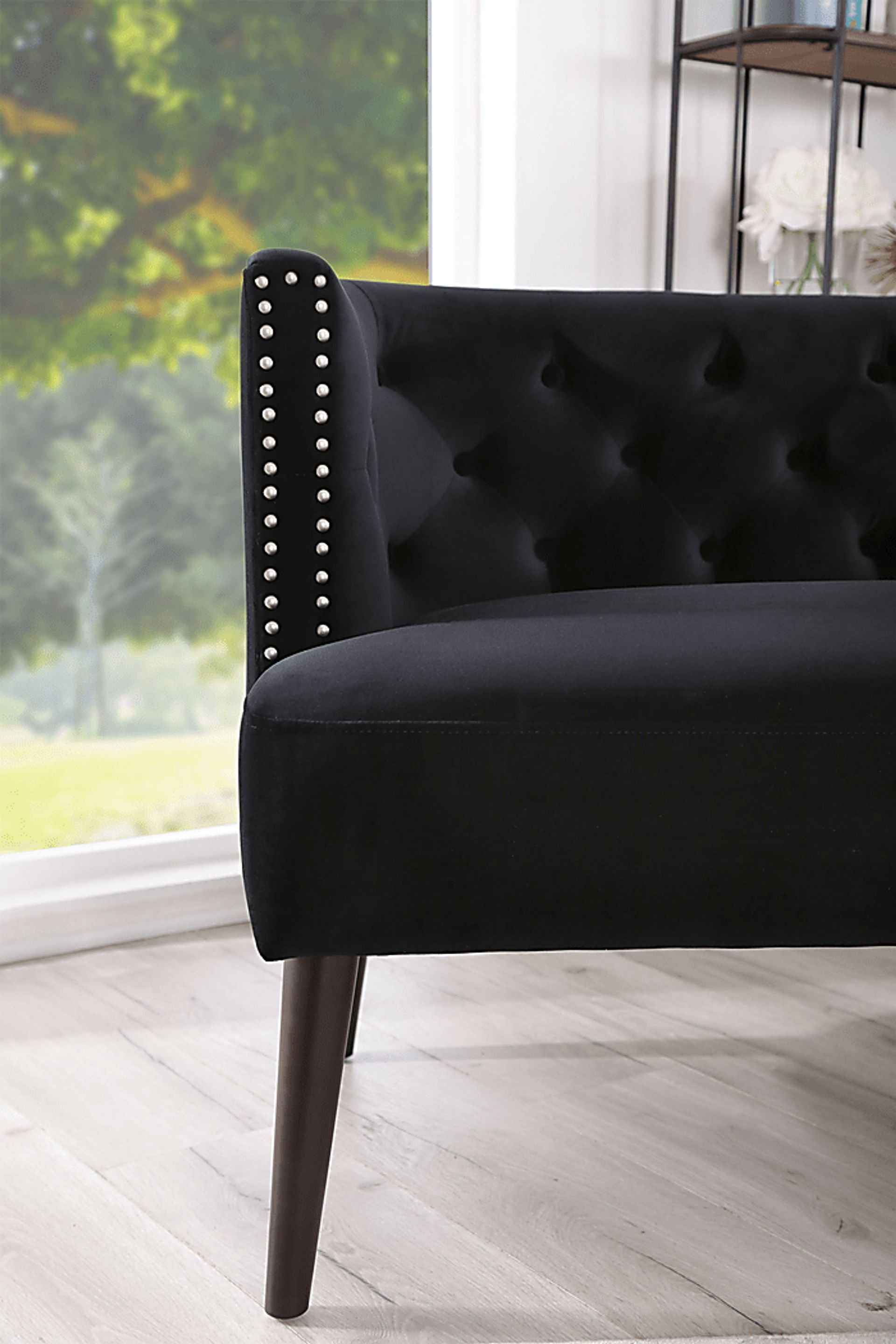 Alanton Black Settee - Image 2