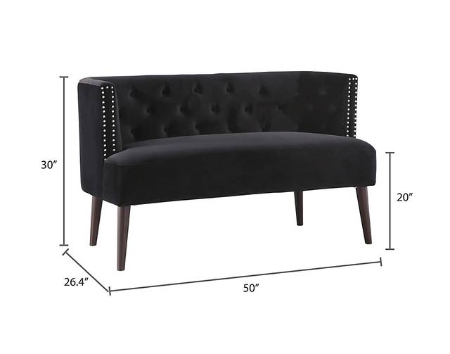 Alanton Black Settee - Thumbnail - Image 14