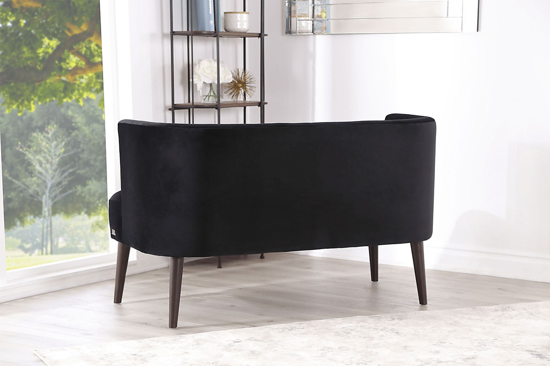 Alanton Black Settee - Image 4