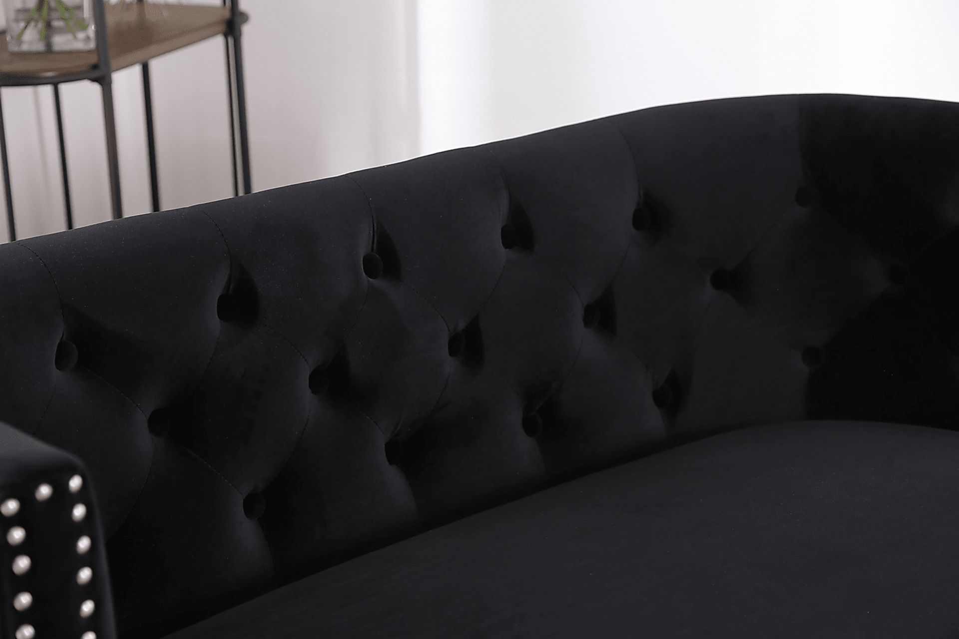 Alanton Black Settee - Image 6
