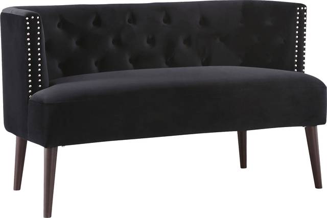 Alanton Black Settee - Thumbnail - Image 1