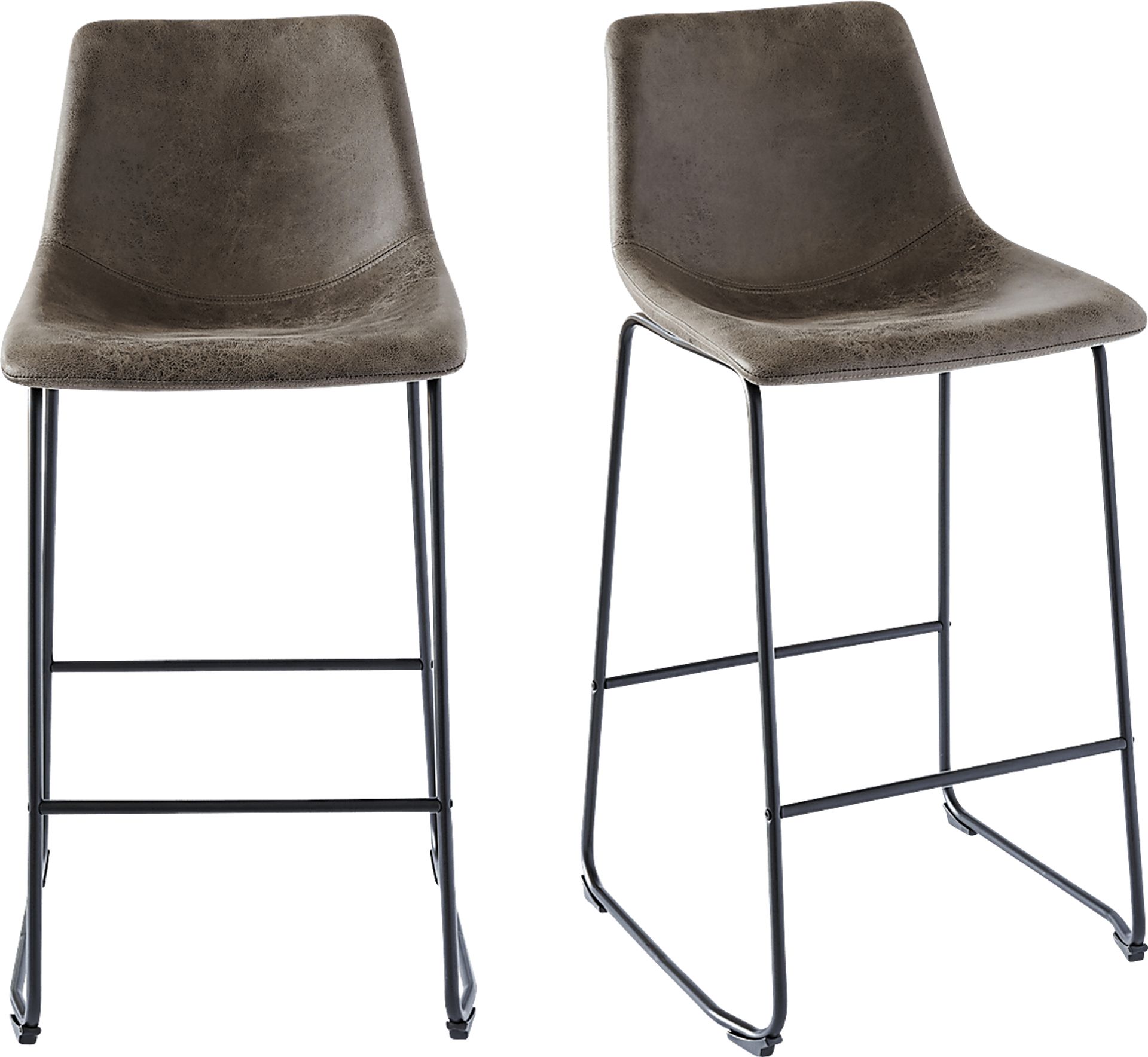 Alapai Brown Barstool Set of 2 - Image 1