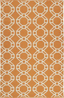 Alaric Orange 8' x 10' Indoor/Outdoor Rug