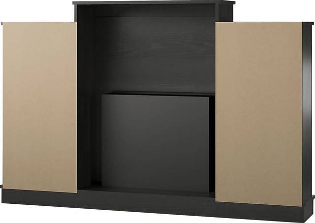 Alarice Black 61 in. Console with Electric Fireplace - Thumbnail - Image 7