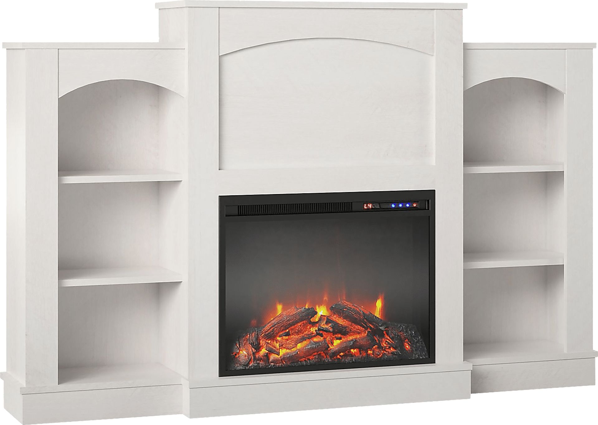 Alarice Ivory 61 in. Console with Electric Fireplace - Image 8
