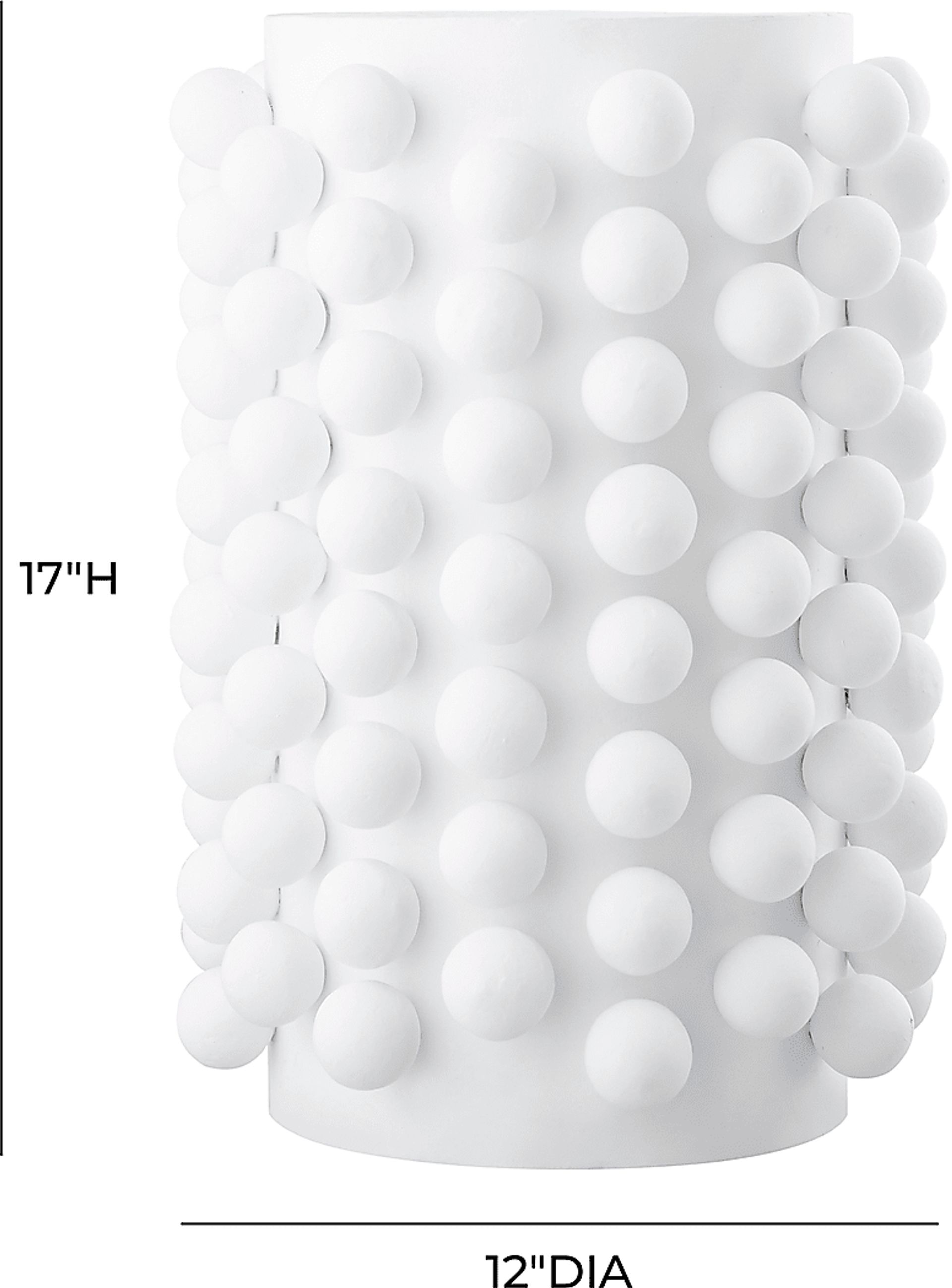 Alarna White Large Vase - Image 4