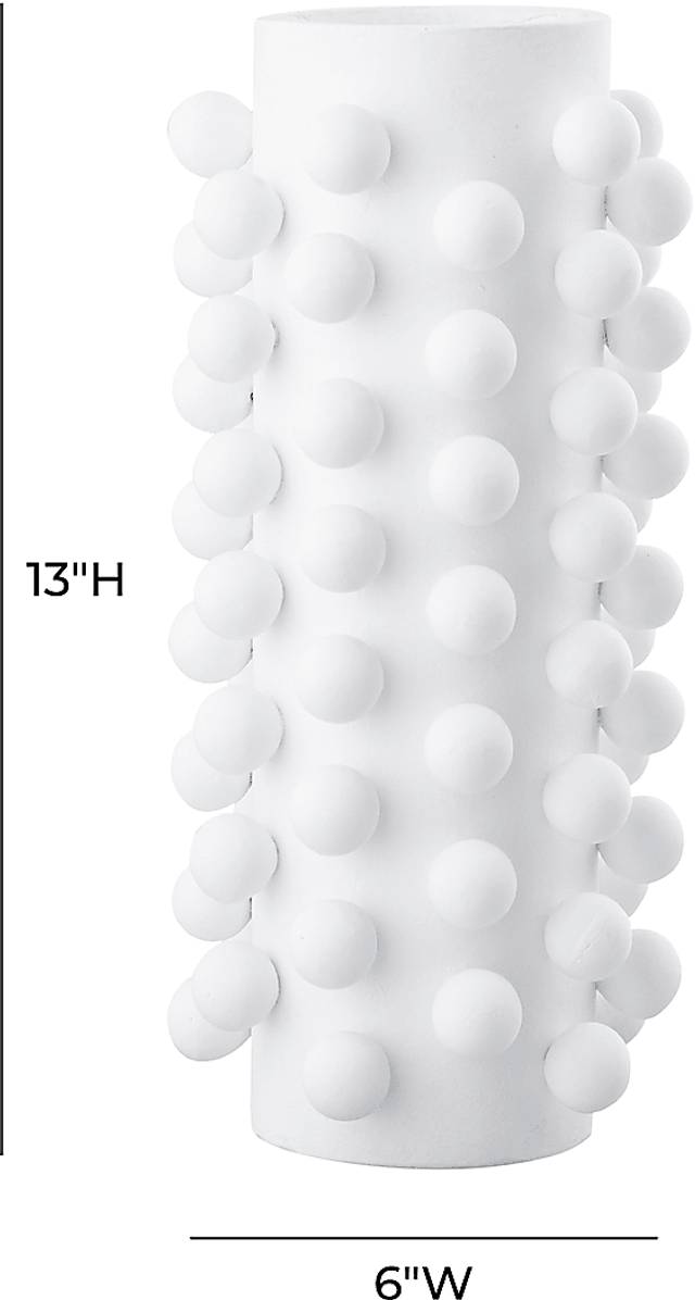 Alarna White Medium Vase - Thumbnail - Image 4