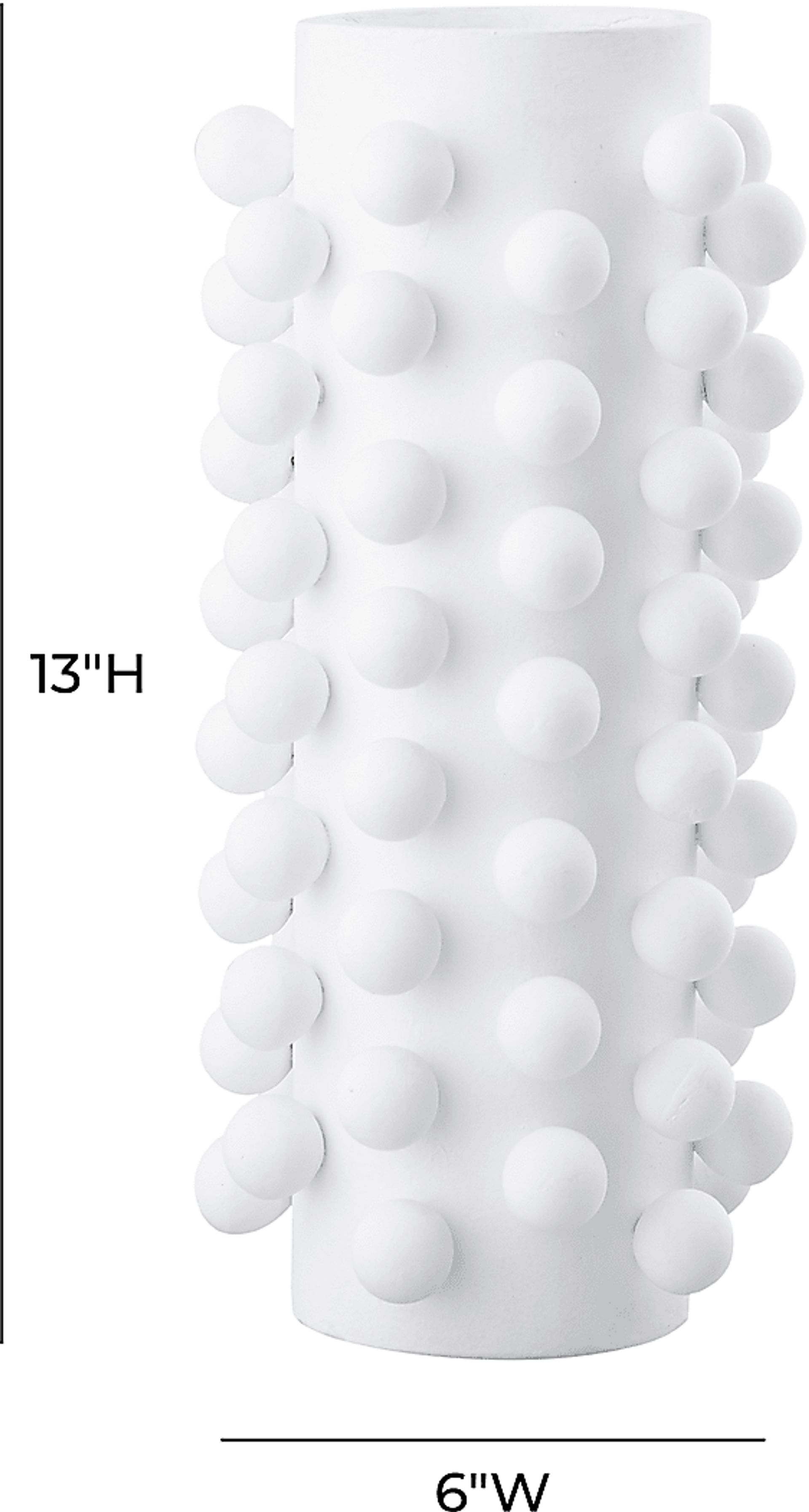 Alarna White Medium Vase - Image 4