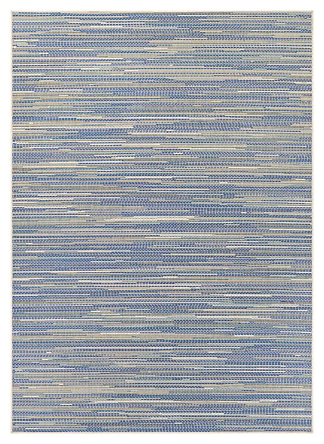 Alassio Blue 5'10 x 9'2 Indoor/Outdoor Rug - Thumbnail - Image 1