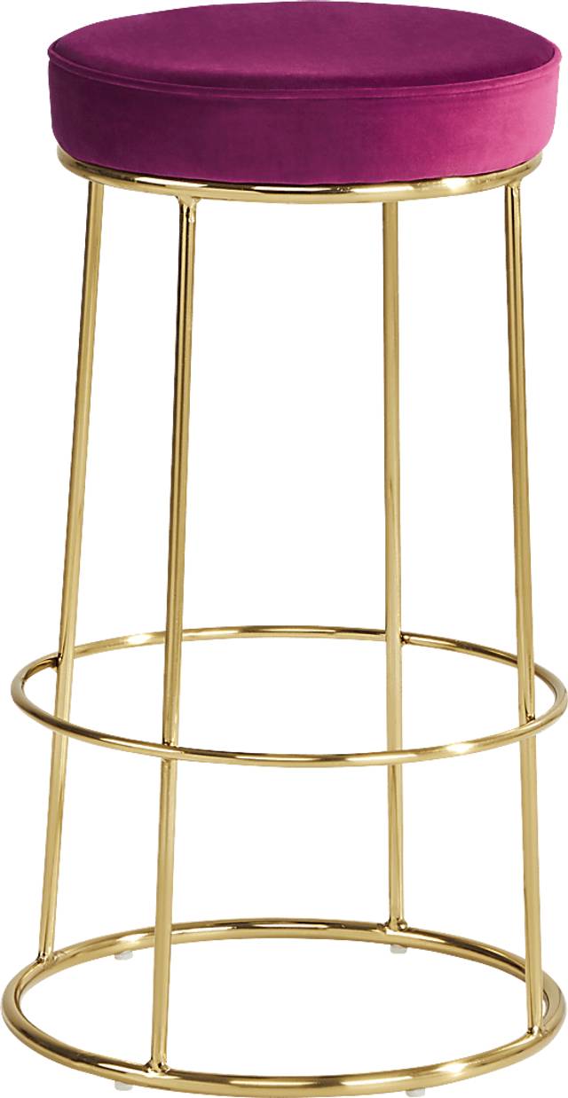 Alastor Burgundy Barstool - Thumbnail - Image 1