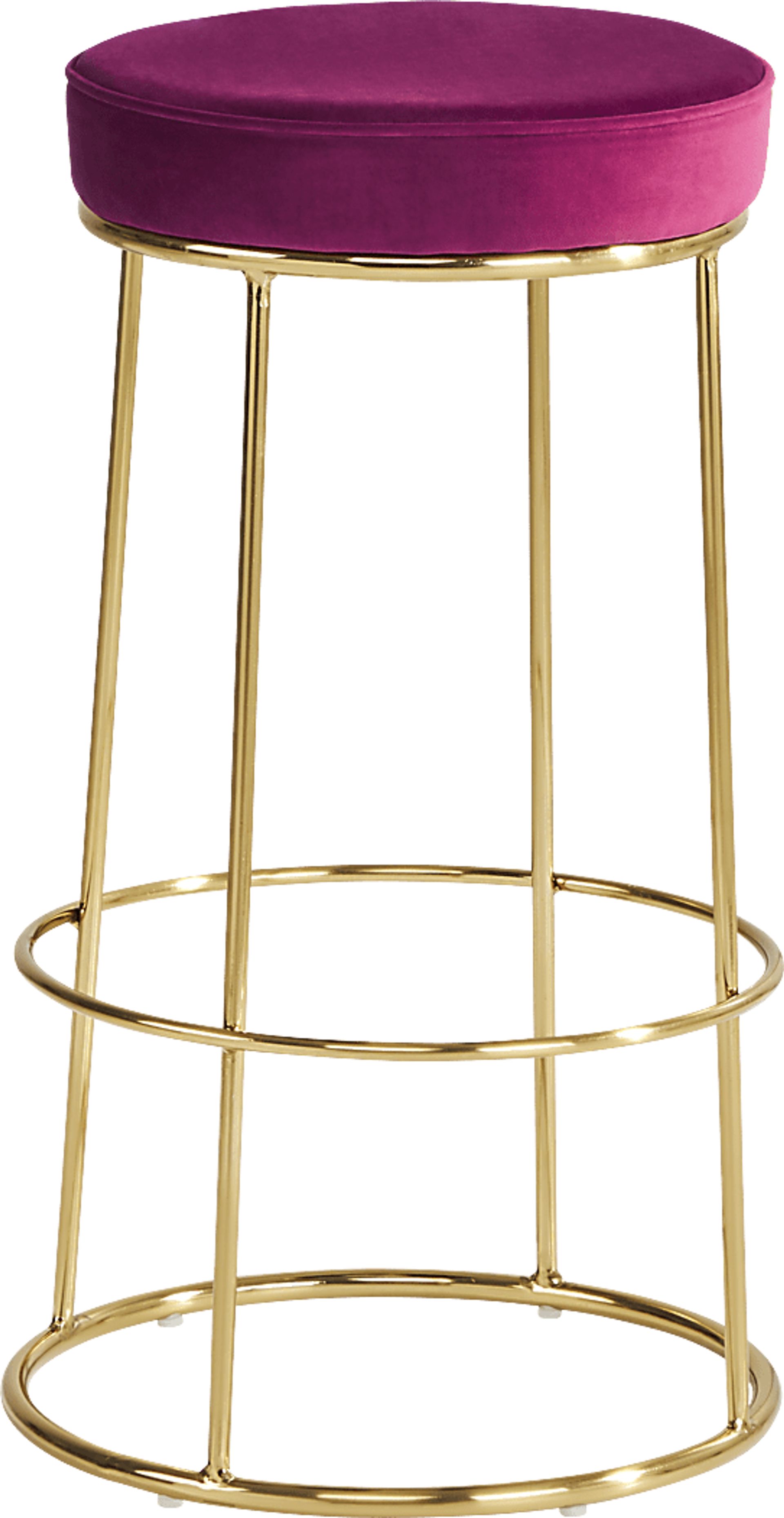 Alastor Burgundy Barstool - Image 1
